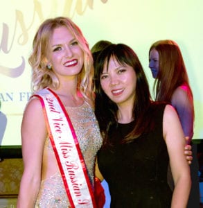 Miss Russian San Francisco 2nd Runner-up with Vivi Andrijani