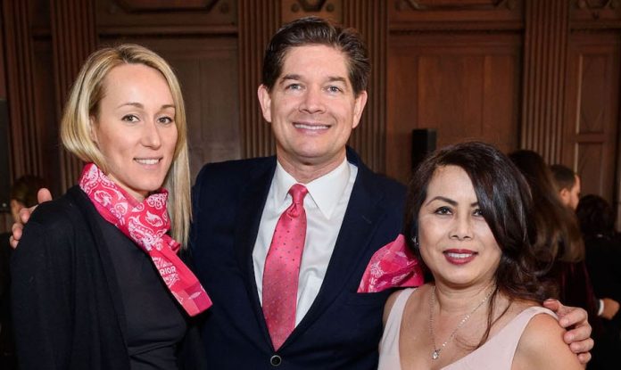 Lisa Shaw, Lionel Shaw and Sharon Seto at the Susan G. Komen Visionary Awards 2019, Red Carpet Bay Area