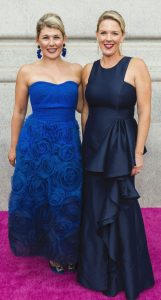 Symphony Supper Co-Chairs Elizabeth Allin and Emilie Lynch at City Hall on Opening Night