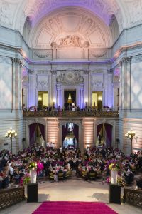 Blueprint Studios created the scene at City Hall for SF Symphony Opening Night Gala